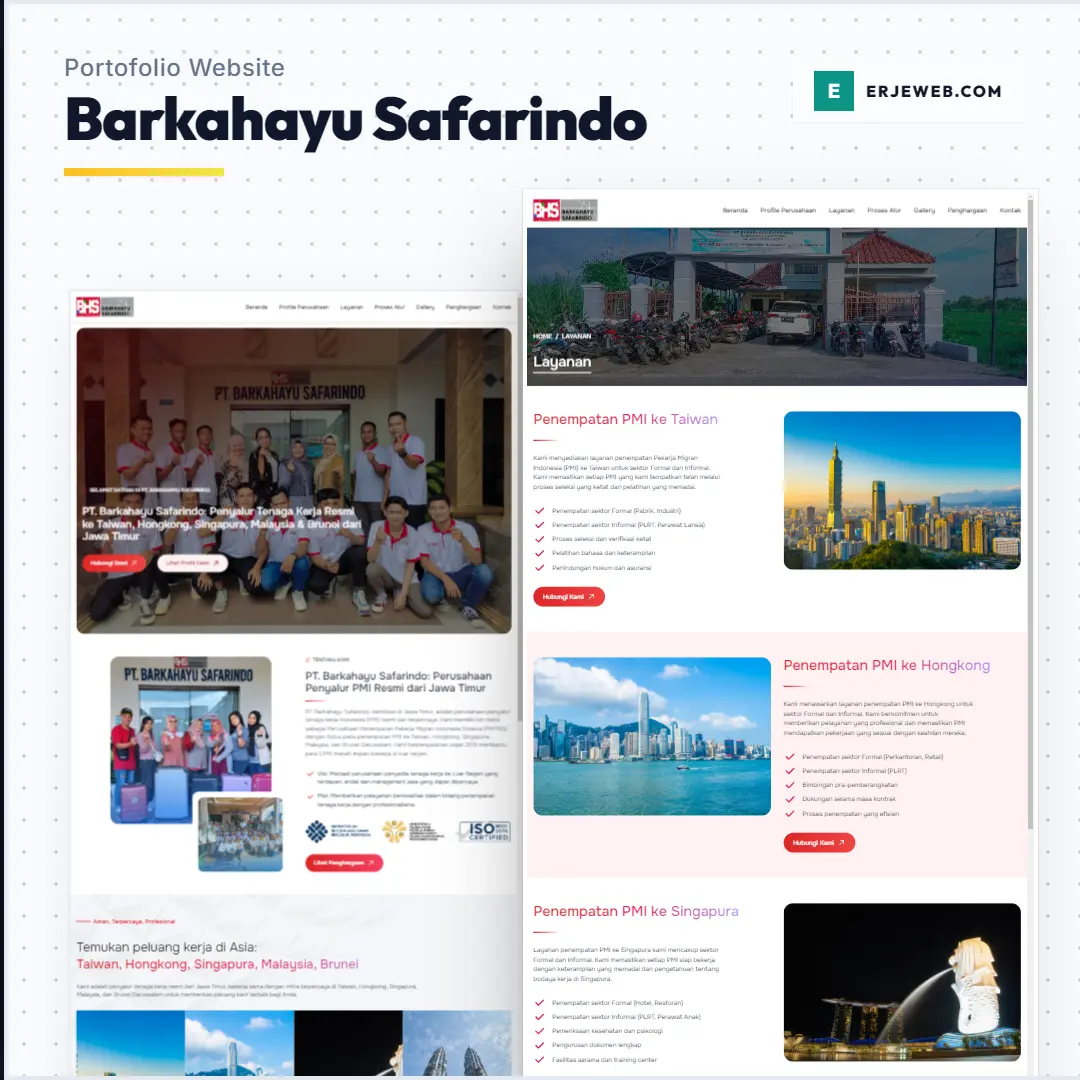 Website PT. Barkahayu Safarindo
